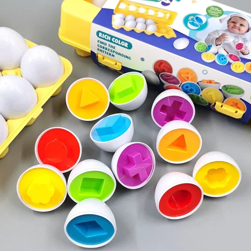 FunnyEggs - Układanka edukacyjna jajka dla dzieci